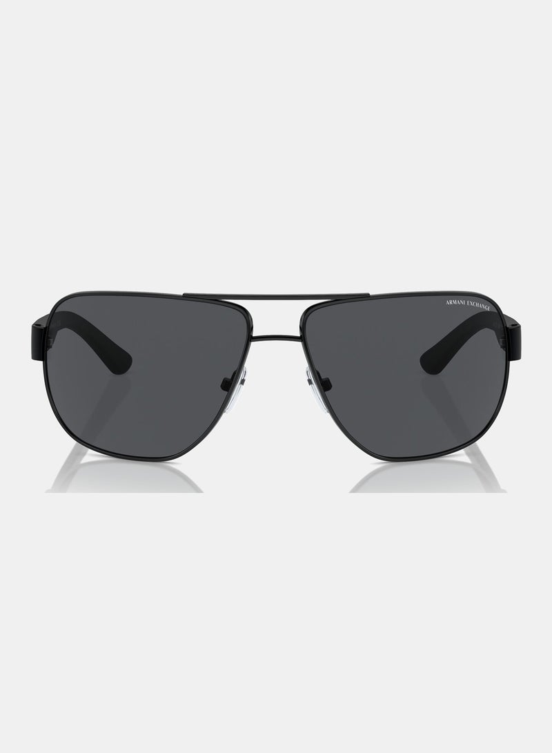 Armani Exchange Full Rimmed Pilot Sunglasses 0AX2012S 62 606387 - Image 5